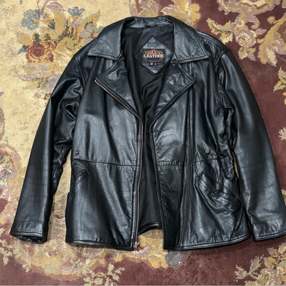 Black Lucky Leather Jacket